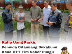 Pemuda Citamiang Sukabumi Kena OTT Tim Saber Pungli Saat Pungut Tarif Parkir Liar di Santa Sea Water Park