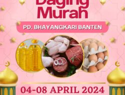 Semarak Jelang Hari Raya Idulfitri, Bhayangkari Polda Banten Adakan Bazar Daging Murah