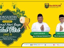 Segenap Jajaran Pemerintahan Kabupaten Sukabumi Mengucapkan Selamat Hari Raya Idul Fitri 1445 H/2024 M