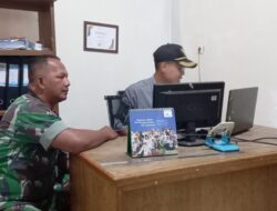 Giat Puldata Sembari Komsos dilakukan Babinsa Koramil 0622-05/ Kalapanunggal