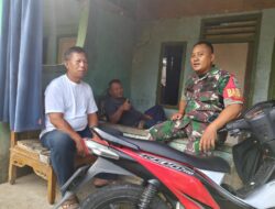 Babinsa Menjalin komunikasi sosial dengan warga lingkungan yang ada di bawah binaan nya