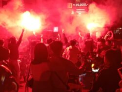 Pameungpeuk Meriah Rayakan Kemenangan Persib Bandung, Suporter Konvoi Tertib