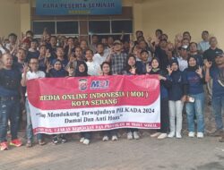 DPW MOI Banten Bekerjasama dengan Adpimpro Gelar Seminar Kode Etik Jurnalistik dan Deklarasi Perangi Hoax