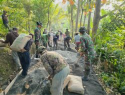 Mewujudkam Mimpi Melalui Program TMMD ke 121 Kodim 0622/Kab. Sukabumi di Desa Cicareuh Kec. Cikidang