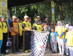 RATUSAN MASYARAKAT ANTUSIAS IKUTI SENAM SEHAT DAN JALAN SANTAI RANGKAIAN HJKS KE 154