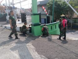 Sambut HUT RI Ke-79,Koramil 2205/ Kalapanunggal Berhias Bendera Merah Putih dan Umbul-Umbul