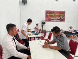 Kegiatan Bakti Sosial Donor Darah Petugas Lembaga Pemasyarakatan Kelas IIA Serang dalam rangka memperingati Hari Pengayoman ke-79 tahun 2024 