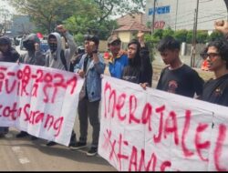 FAM Serang Raya Gelar Aksi Dukung Kejari Usut Tuntas Korupsi Kadisparpora Kota Serang