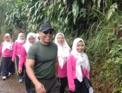 Danramil 2205/Kalapanunggal Mengikuti Olahraga Bersama dan Jalan Santai rangkaian perayaan Hari Jadi Kabupaten Sukabumi ke-154