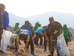 MEWUJUDKAN ASTA CITA KODIM 0622/ KABUPATEN SUKABUMI BERGERAK BERSAMA GELAR AKSI TAMAN POHON & BERSIH BERSIH PANTAIGADO BANGKONG PALABUAN RATU