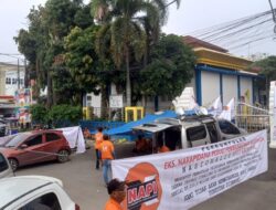 Ketua Umum Perkumpulan Eks Napi Tubagus Delly Suhendar takan Bubarkan Aksi nya Sebelum Tuntutannya Dipenuhi