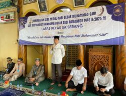 Lapas Kelas IIA Serang Tingkatkan Keimanan WPB Lewat Momentum Isra Miraj Nabi Muhammad SAW 1446 H