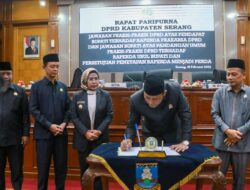 DPRD Tetapkan 3 Raperda menjadi Perda Kabupaten Serang Tahun 2025