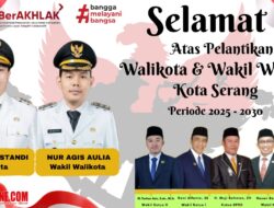 DPRD KOTA SERANG MENGUCAPKAN SELAMAT ATAS DILANTIKNYA WALIKOTA DAN WAKIL WALIKOTA SERANG PERIODE 2025-2030