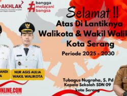 Kepala Sekolah SDN 09 Kota Serang Mengucapkan Selamat Atas Dilantiknya Walikota dan Wakil Walikota Serang Periode 2025-2030