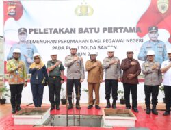 Polda Banten Gelar Peletakan Batu Pertama Perumahan Serentak Bagi Pegawai Negeri Pada Polri