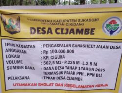 Sempat Viral Berita Kekecewaan masyarakat Pengaspalan Di Desa Cijambe Kecamatan Cikidang kini Dihapus