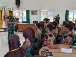 Tingkatkan Kualitas Kepemimpinan, Dandim Kab. Sukabumi Berikan Pengarahan kepada Adik-Adik Pramuka
