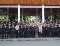 Upacara Peringatan Hari Ulang Tahun (HUT) Bhayangkara ke-79 tingkat Polres Sukabumi