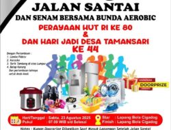 Desa Tamansari Gelar Perayaan Hari Jadi Ke-44, Mempererat Silaturahmi Dan Bentuk Rasa Syukur Atas Kemajuan Desa