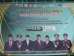 Istighosah Kubro dalam rangka Do’a keselamatan bangsa dan negara serta memperingati Hari Jadi Kabupaten Sukabumi Ke-155