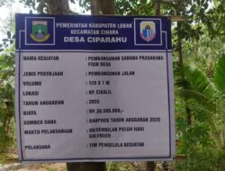 WARGA APRESIASI BANTUAN PROPINSI TAHUN 2025 REALISASI “Warga PEMBANGUNAN JALING KAMPUNG CIKALIL