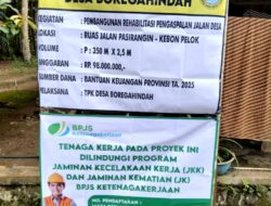 BANTUAN KEUANGAN PROPINSI JABAR DI SAMBUT SUKA CITA WARGA MASYARAKAT DESA BOREGAHINDAH