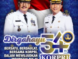 Hari Ulang Tahun (HUT) ke-54 Korps Pegawai Republik Indonesia (KORPRI) diperingati pada 29 November 2025.