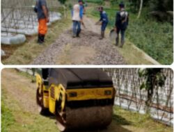 Warga Kampung Bojong Menteng Hilir Desa Palasari Girang Sangat Gembira Jalan Di Lingkungannya Kini Di Aspal