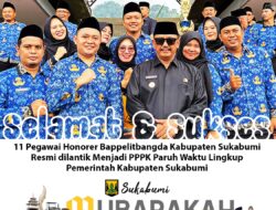 11 Pegawai Honorer Bappelitbangda Kabupaten Sukabumi Resmi dilantik Menjadi PPPK Paruh Waktu Lingkup Pemerintah Kabupaten Sukabumi