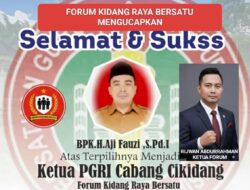 Rijwan Abdurrahman Ucapkan Selamat atas Terpilihnya H. Aji Fauzi sebagai Ketua PGRI Cikidang