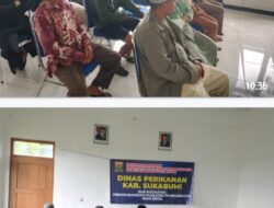 Dinas Perikanan Kabupaten Sukabumi melakukan sosialisasi Shatkan (Sertifikat Hak Atas Tanah Keluarga Nelayan / Budi Daya Ikan) di Desa Walangsari.