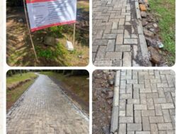 Hasil Pekerjaan Paving Block di Desa Rawasari Cisata Disorot, Diduga Tak Sesuai Spesifikasi