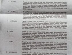 Warga Binwangen sebagai penggarap Terkejut: Lahan Garapan Tiba-Tiba Bersertifikat Nama Orang tanggerang dkk Diduga Ada Permainan Mafia Tanah