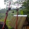 Tiang PLN di Girimukti Cilograng Ambruk, Akses Listrik Warga Padam Total