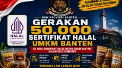 *Bantu UMKM Menuju Pasar Nasional, Laskar NKRI Siapkan 50 Ribu Sertifikat Halal*