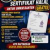 LASKAR NKRI BANTEN LUNCURKAN GERAKAN 50 RIBU SERTIFIKAT HALAL GRATIS UNTUK UMKM