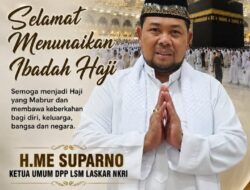 Ketua DPW Banten LSM Laskar NKRI Andi Nakhrawi Sampaikan Ucapan Selamat Menunaikan Ibadah Haji kepada Ketua Umum DPP
