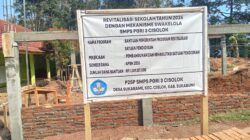 Dugaan Proyek Asal-Asalan, Revitalisasi SMPN 3 Cimapag Senilai Rp 1,1 Miliar Disinyalir Kurangi Spek Besi