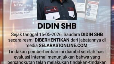 STOP PRESS / PENGUMUMAN RESMI