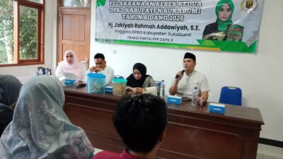 HJ. ZAKIYAH RAHMAH ADDAWIYAH GELAR RESES KEDUA DPRD KAB. SUKABUMI DI WALANGSARI