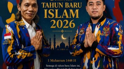 Ketua dan Sekretaris DPW LSM Laskar NKRI Banten Sampaikan Ucapan Selamat Tahun Baru Islam 1448 Hijriah