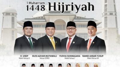 DPRD Kabupaten Sukabumi mengucapkan Selamat Memperingati Tahun Baru Islam 1 Muharram 1448 H.
