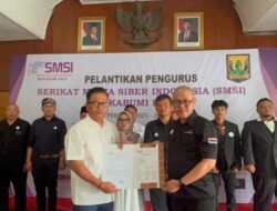 PELANTIKAN SMSI SUKABUMI RAYA, KADIS KOMINFOSAN” KUATKAN SINERGITAS TINGKATKAN LITERASI