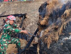 RESPONS CEPAT KEBAKARAN KAMPUNG ADAT CISOLOK, DANDIM 0622/KAB. SUKABUMI PASTIKAN KESELAMATAN 420 WARGA TERDAMPAK