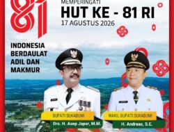 Pemerintah kabupaten Sukabumi memperingati Dirgahayu ke-81 Republik Indonesia